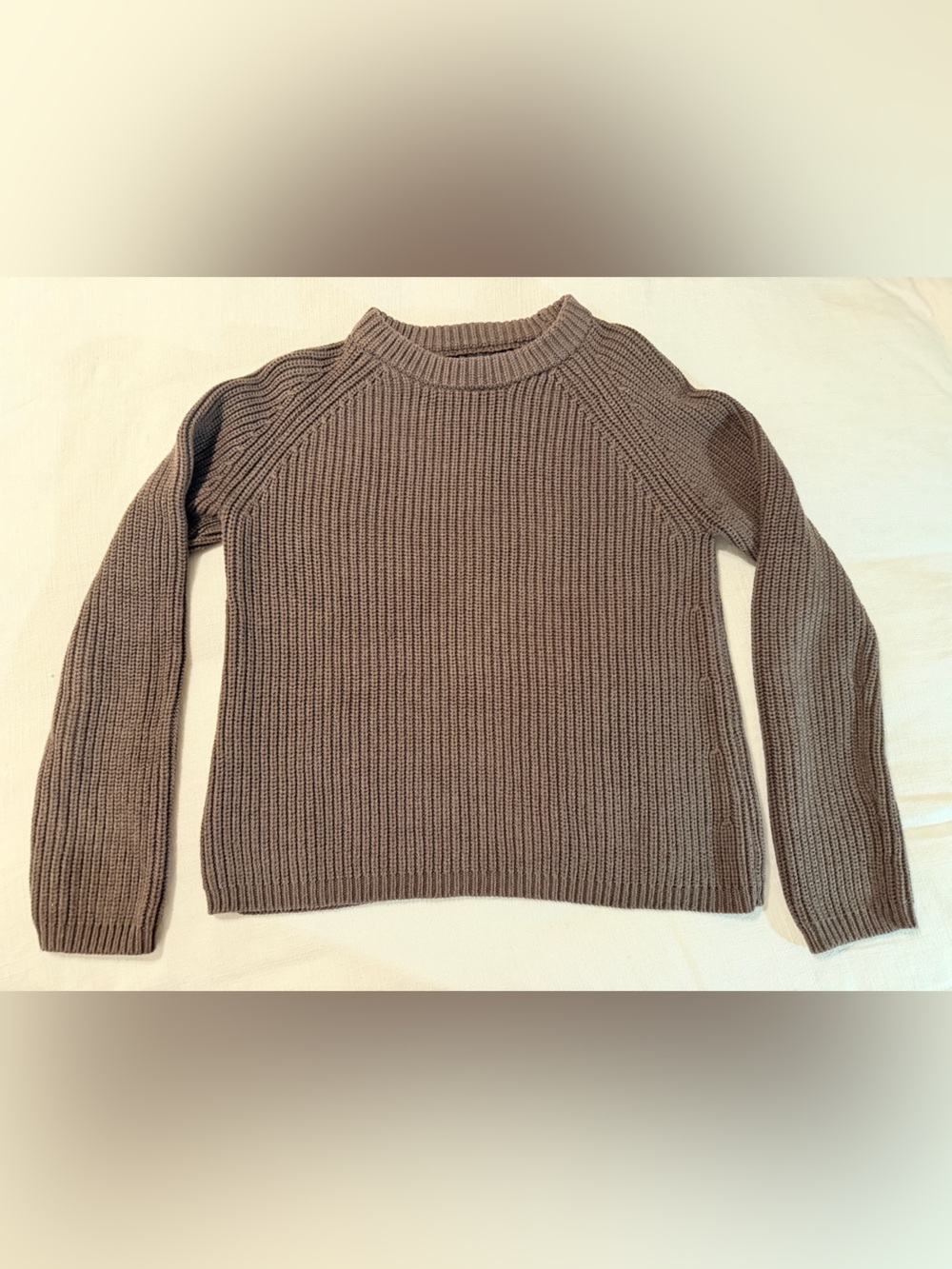 Quince Ribbed Crewneck Sweater - Chocolate Brown